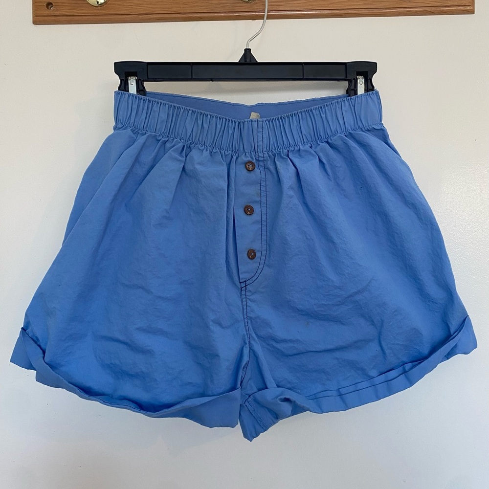 Free people high waist blue shorts